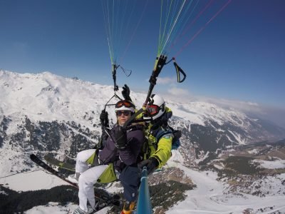 Biplace parapente Méribel